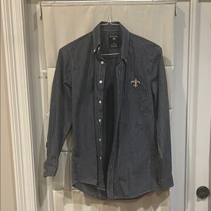 Antigua Black Casual Button Down Shirt